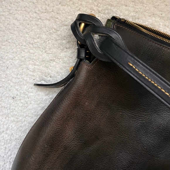 Dooney & Bourke Black Florentine Twist Strap Hobo - Picture 11 of 13